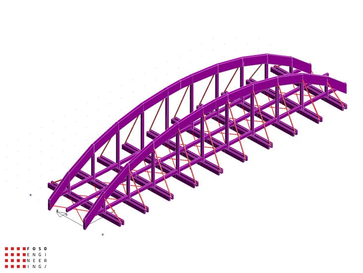 Fosd Engeneering Ingegneria Legno Calcolo Strutturale Progettazione Progetti 2012 Studio di fattibilità passerella pedonale (8)